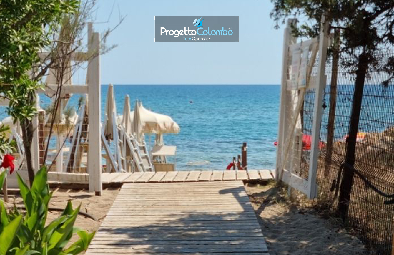 Grand Hotel dei Cavalieri 4 stelle, Puglia, Salento, Campomarino, Viaggio di Gruppo, Progetto Colombo, Tour operator, Spiaggia di sabbia fine, pensione completa_Spiaggia 3