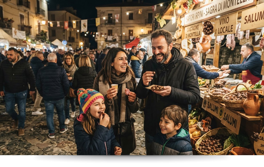 Lago Laceno, Montella, Bagnoli Irpino, tra la natura, i boschi dell’Irpinia, i sapori della’Autunno e la raccolta delle castagne.